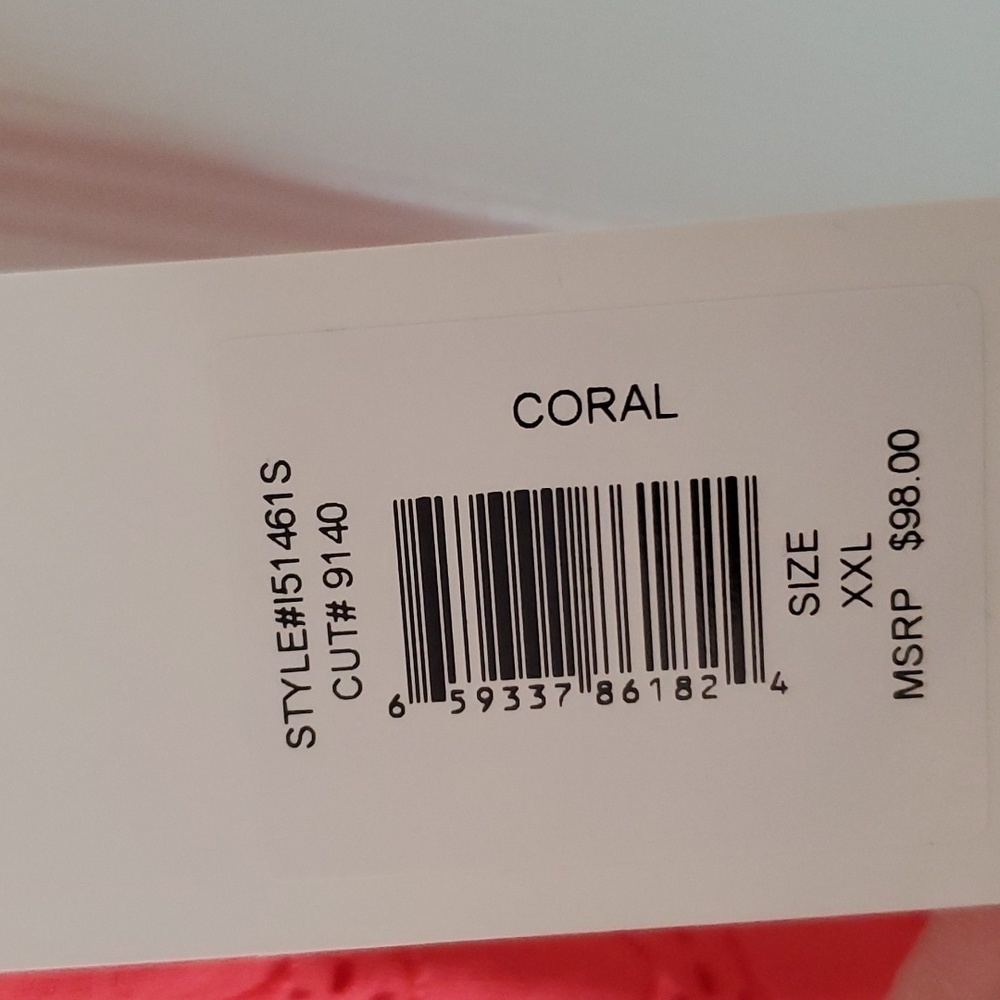 New Gorgeous Plus Size Coral Dress Size XXL - Picture 6 of 8